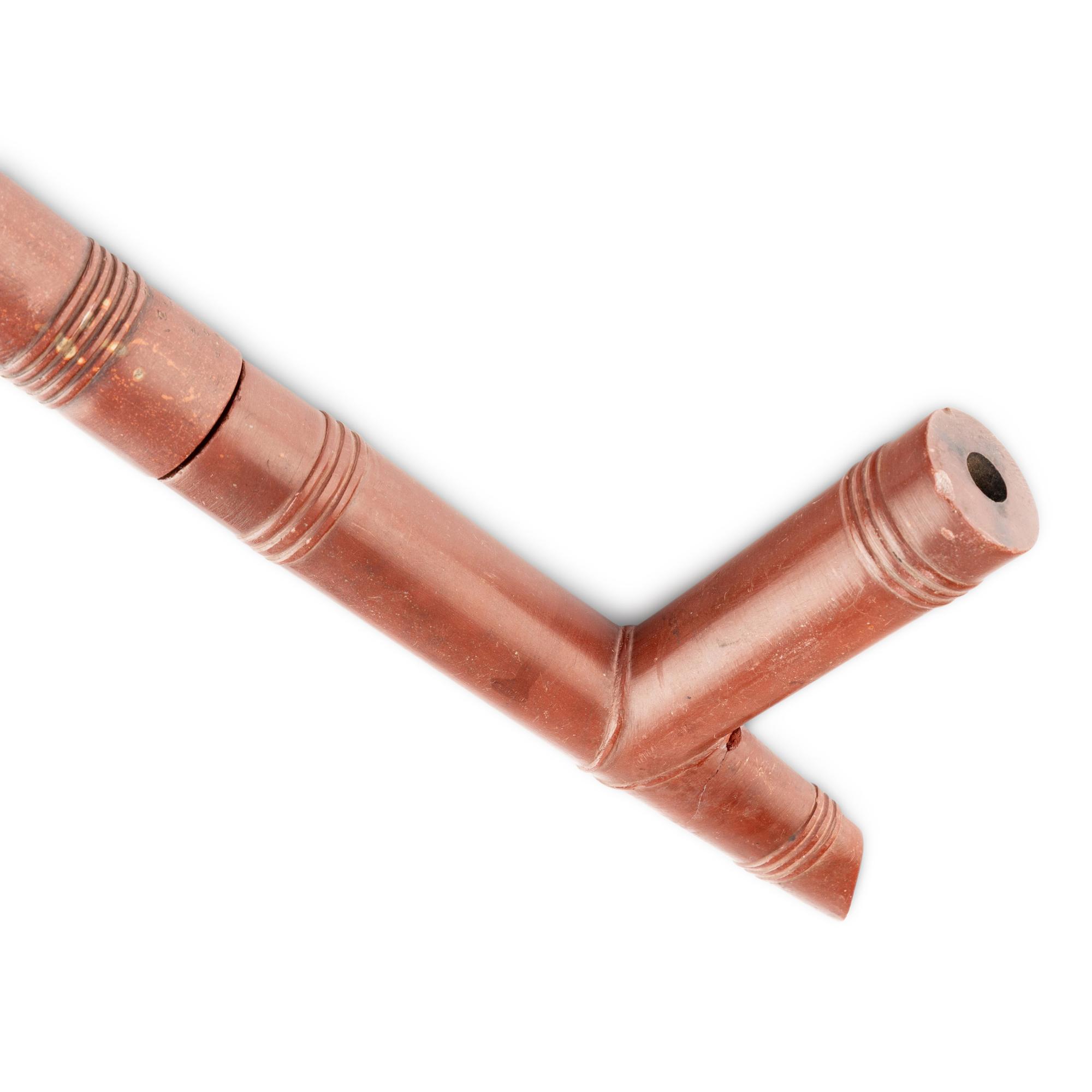 Sioux Catlinite Pipe and Stem