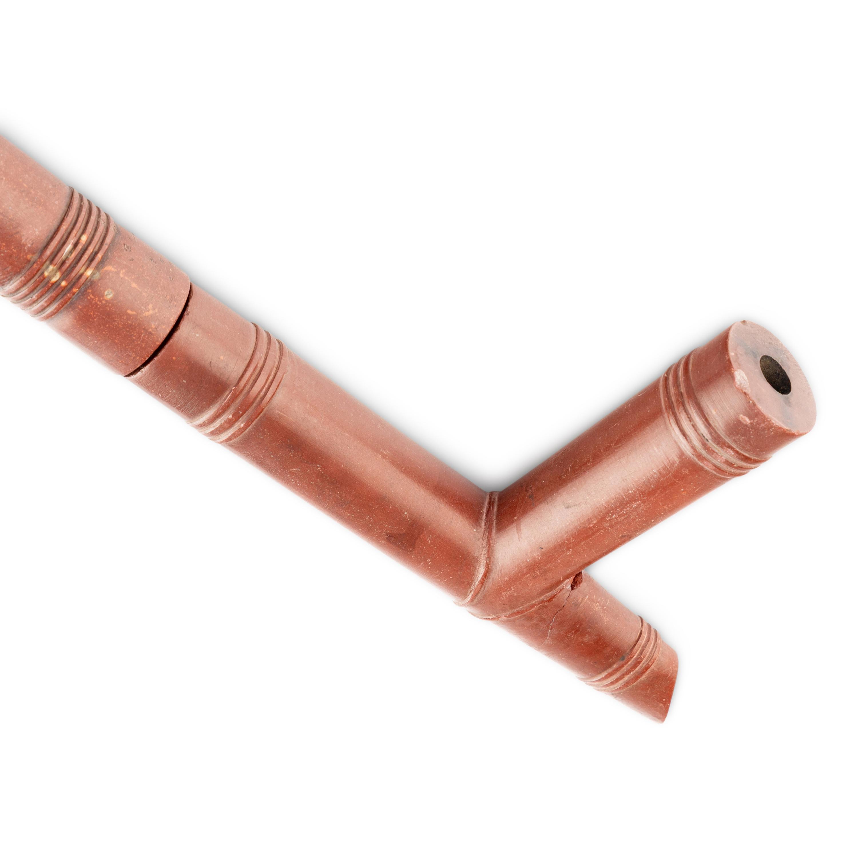 Sioux Catlinite Pipe and Stem