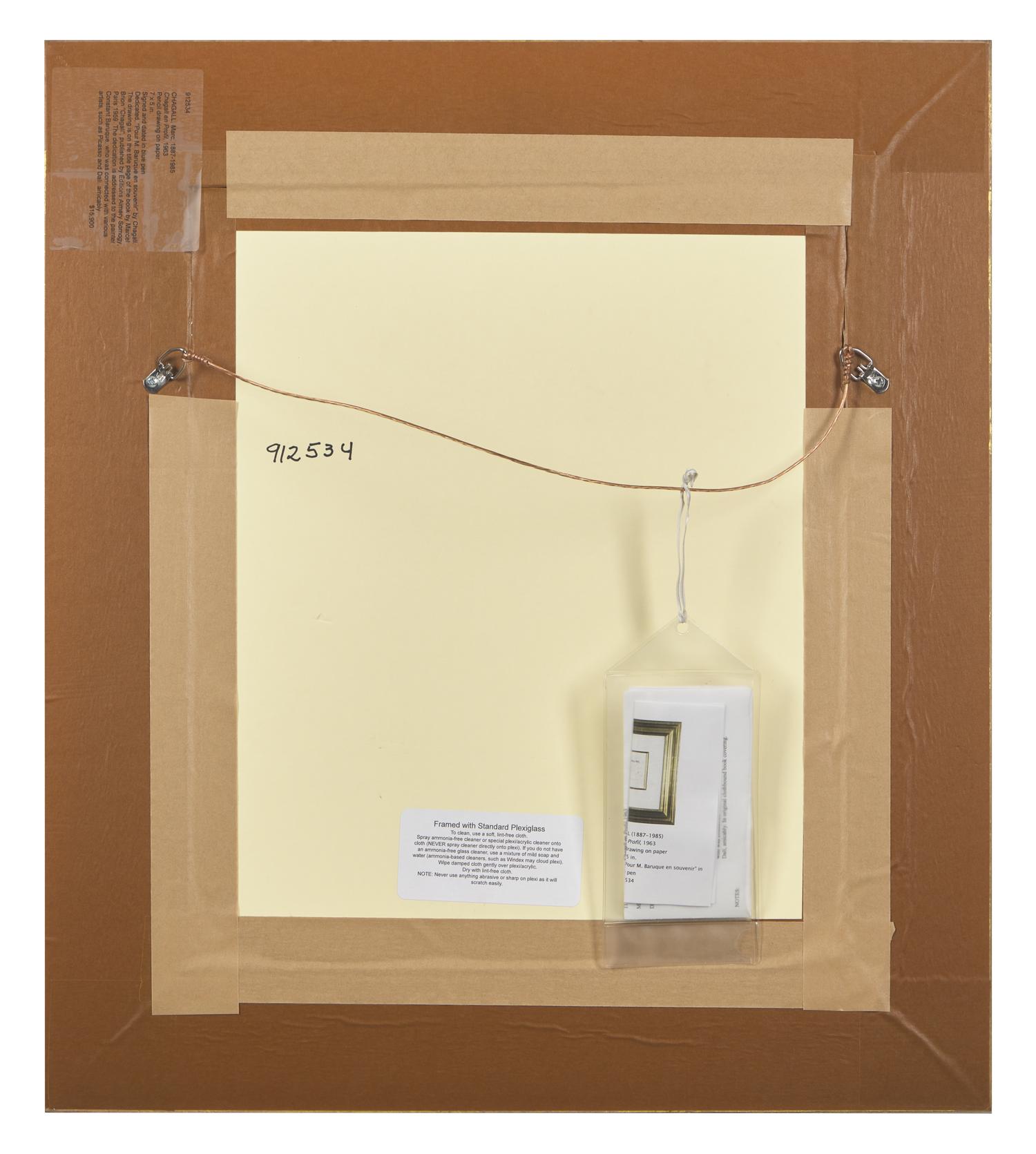 Marc Chagall (Belarusian/French, 1887-1985) — Chagall de Profil avec un Pommier , 1963