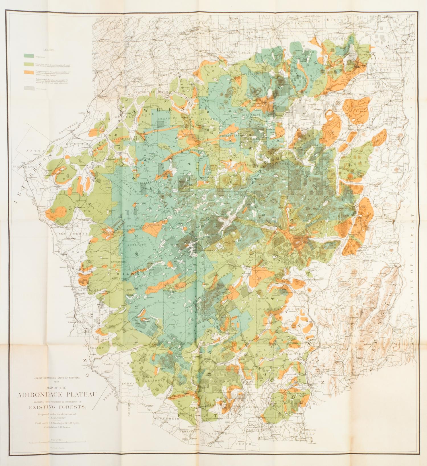 (MORTON, J. STERLING) First Annual Report of the Forest Commission of the State of New York. Morton personal copy, signed.