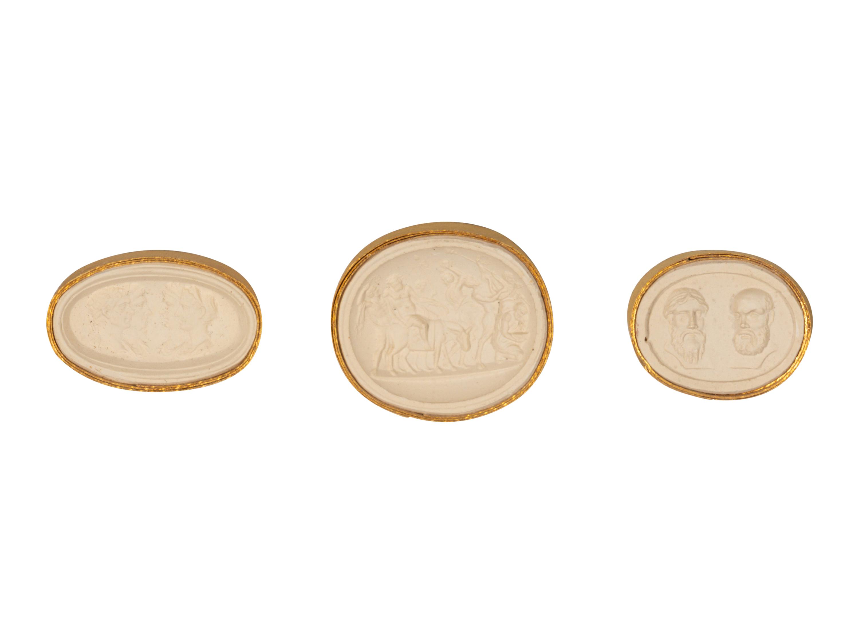 Sixteen Framed Groups of Grand Tour Plaster Intaglios