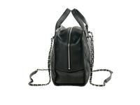 Chan el Deauville Small Tote in Quilted Caviar Leather