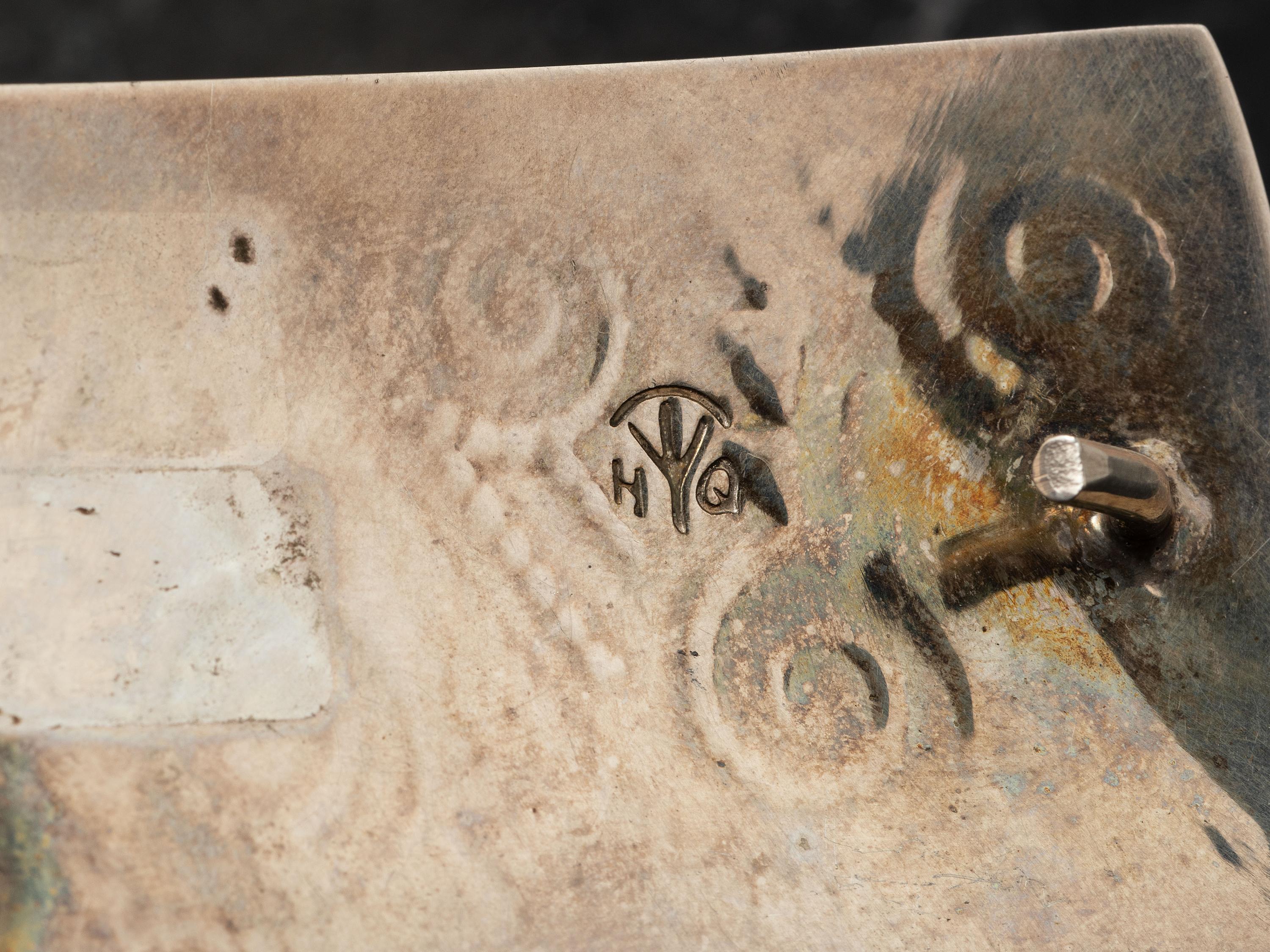 Hopi and Navajo Silver Belt Buckles