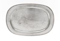 Two American Silver Trays, Gorham Mfg. Co. and Lebolt & Co., 20th Century, the first with a foliate and shell cast edge, the second of