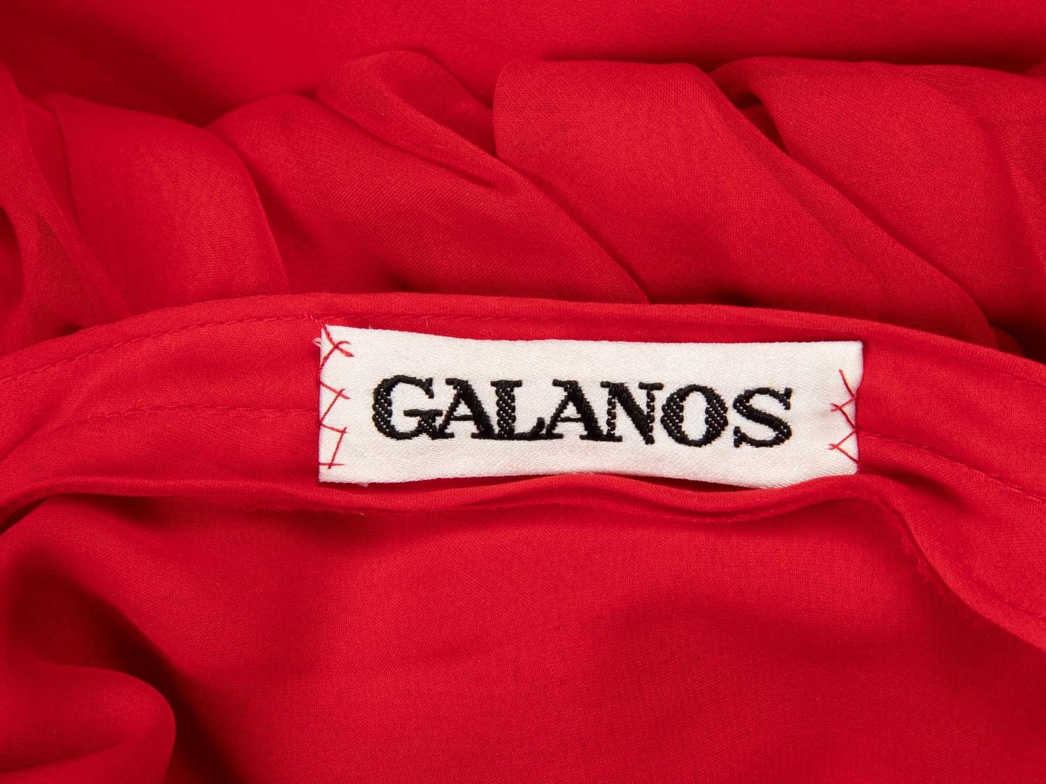 Galanos, Chiffon Cocktail Dress
