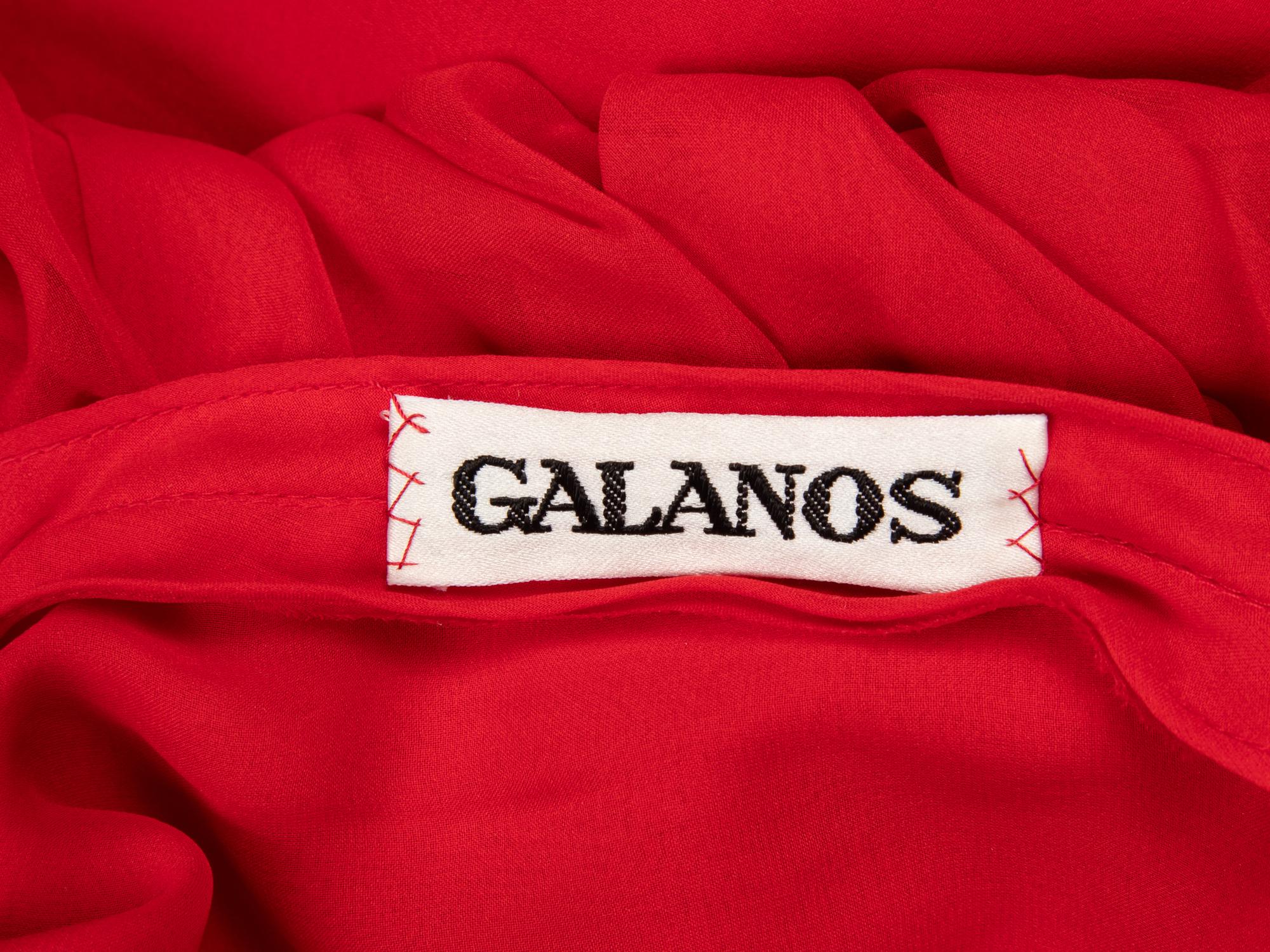 Galanos, Chiffon Cocktail Dress