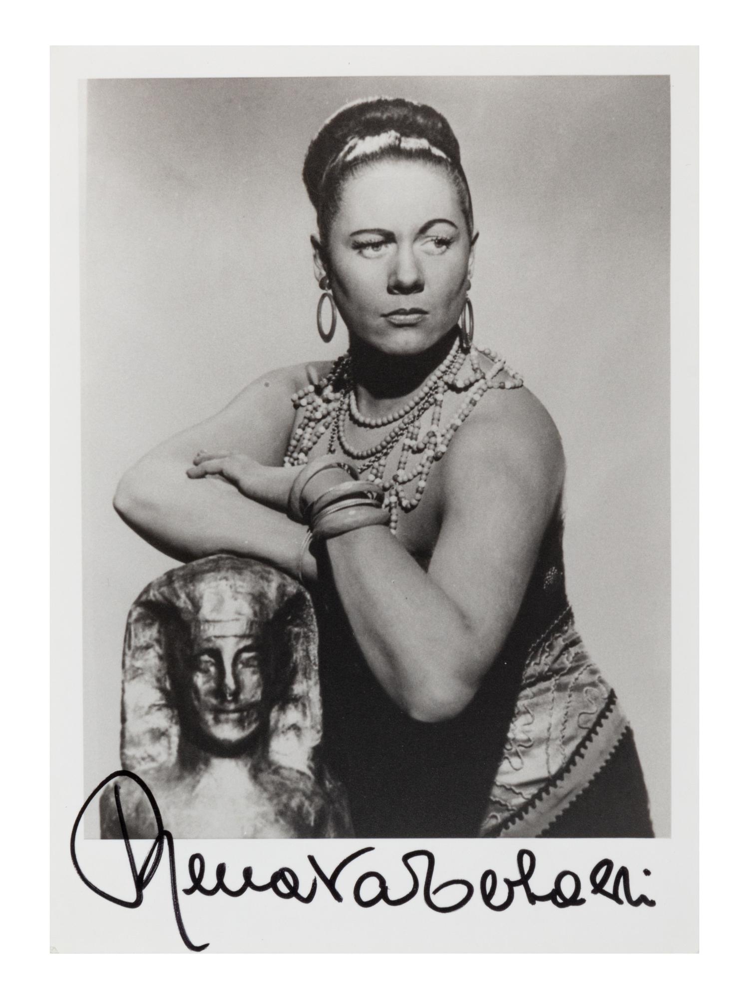 [20TH-CENTURY OPERA SINGERS]. A group of 6 photographs of opera singers from the 1950s-1960s, most signed, comprising images of: