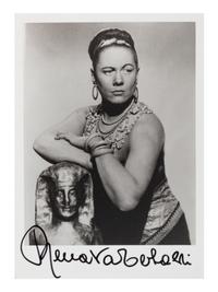 [20TH-CENTURY OPERA SINGERS]. A group of 6 photographs of opera singers from the 1950s-1960s, most signed, comprising images of: