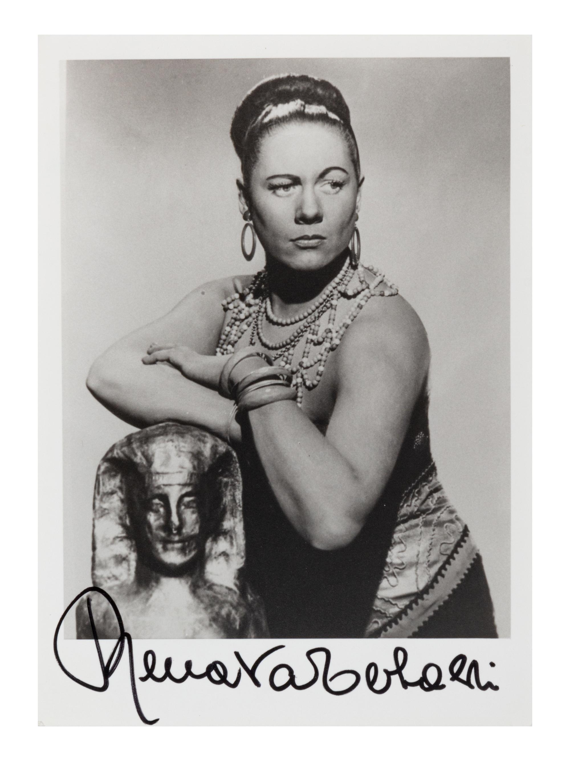 [20TH-CENTURY OPERA SINGERS]. A group of 6 photographs of opera singers from the 1950s-1960s, most signed, comprising images of: