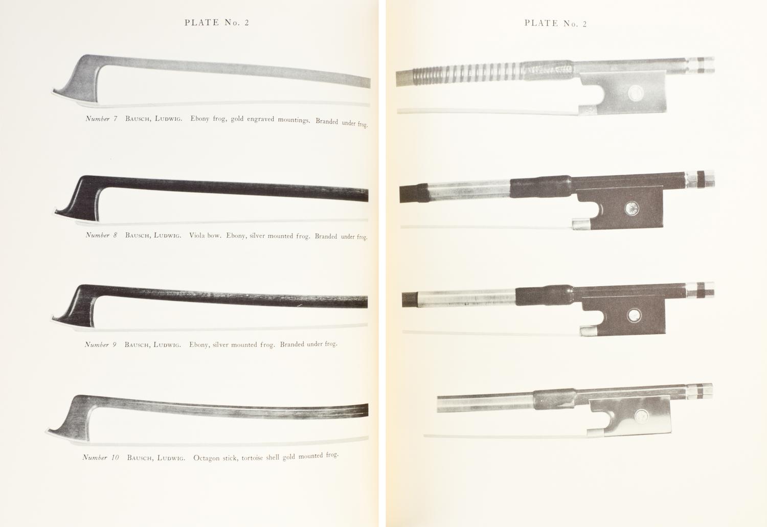 (MUSIC) RODA, JOSEPH. Bows for Musical Instruments of the Violin Family. Chicago, 1959. First printing, Limited ed., Inscribed by Roda.
