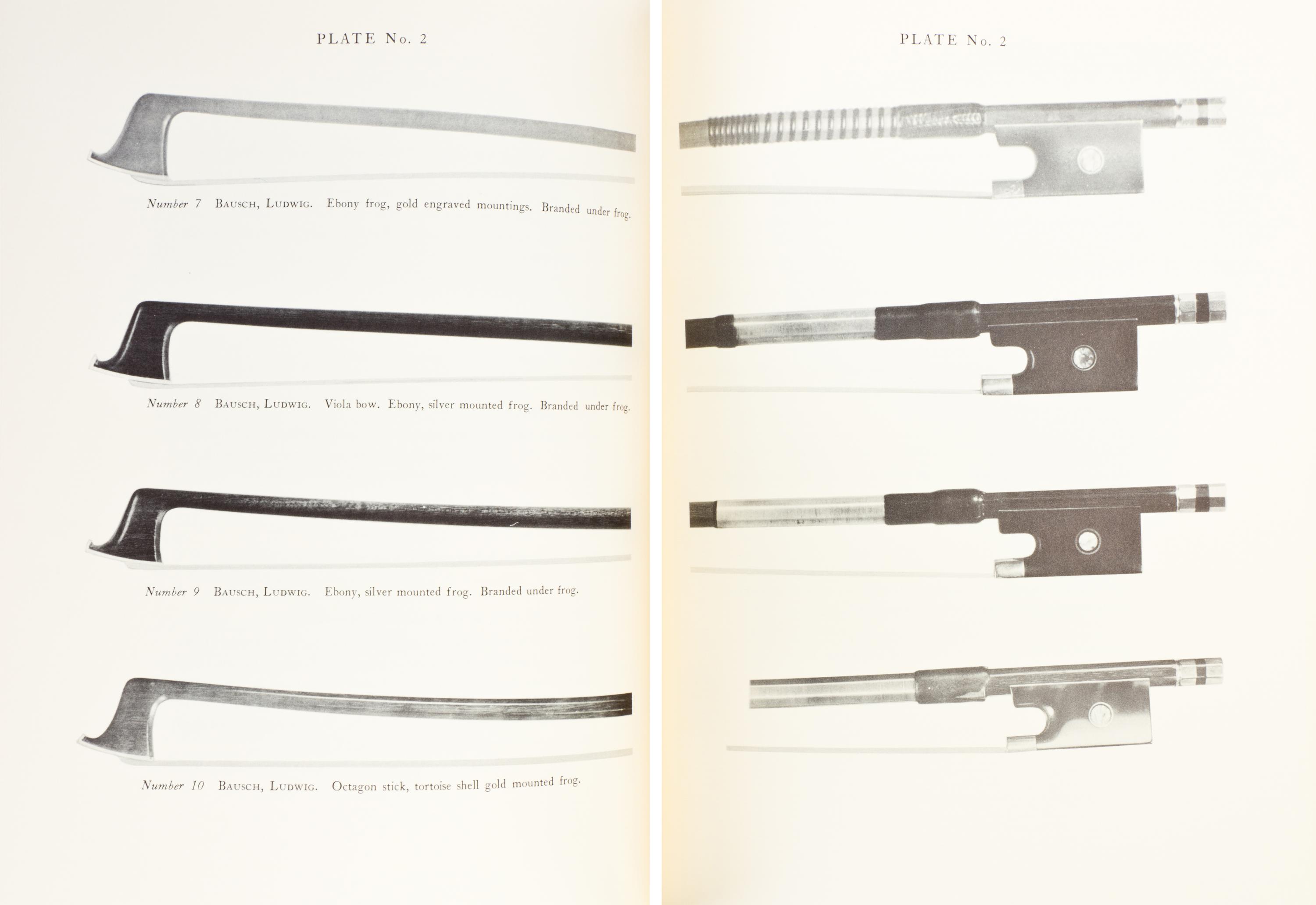 (MUSIC) RODA, JOSEPH. Bows for Musical Instruments of the Violin Family. Chicago, 1959. First printing, Limited ed., Inscribed by Roda.