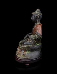 A Ming-Style Bronze Figure of Seated Buddha