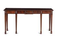 A George III Style Mahogany Console Table