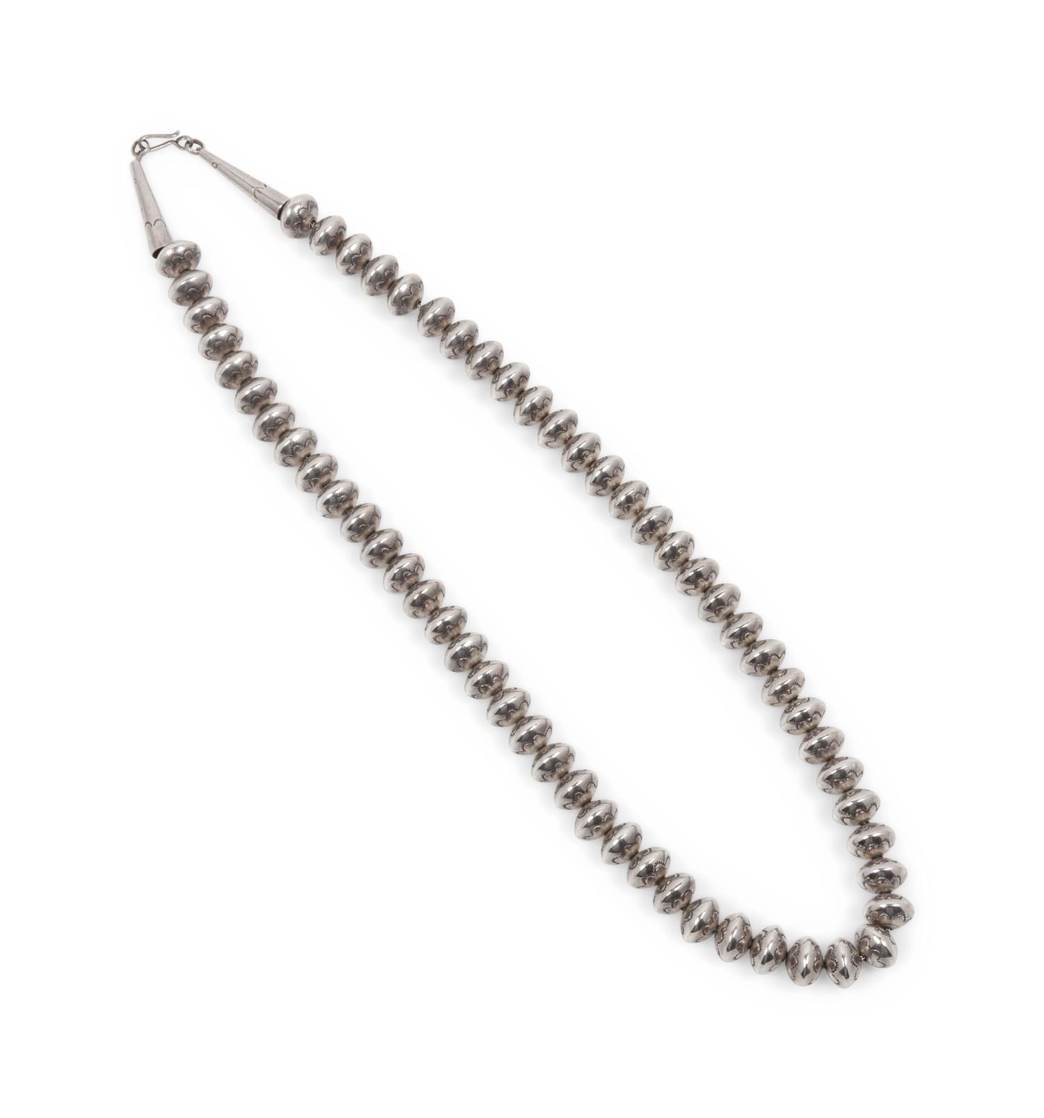 Navajo Mercury Dime Bead Necklace