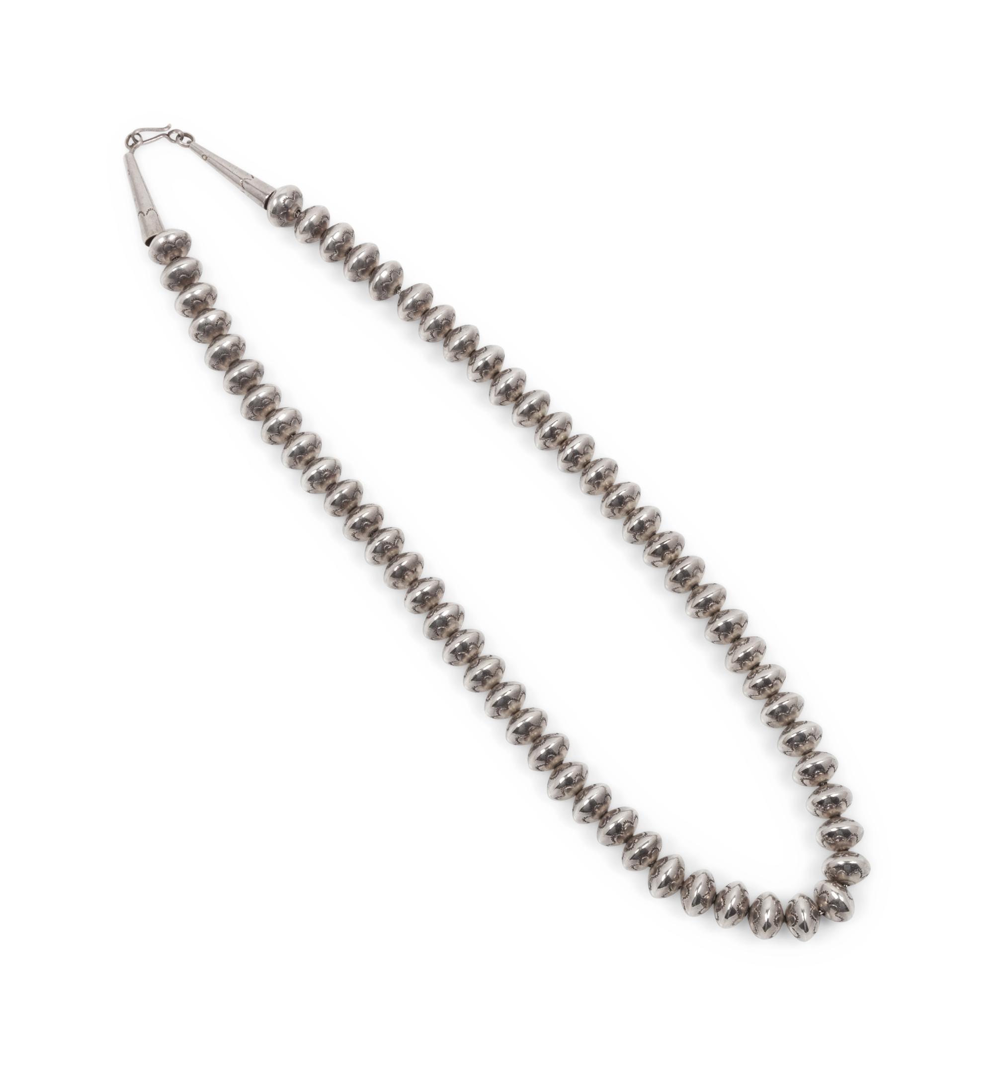 Navajo Mercury Dime Bead Necklace