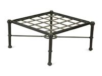 A Group of Neoclassical Style Painted Aluminum Garden Furniture — 20th Century
