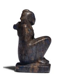 An Egyptian Lapis Lazuli Maat Amulet