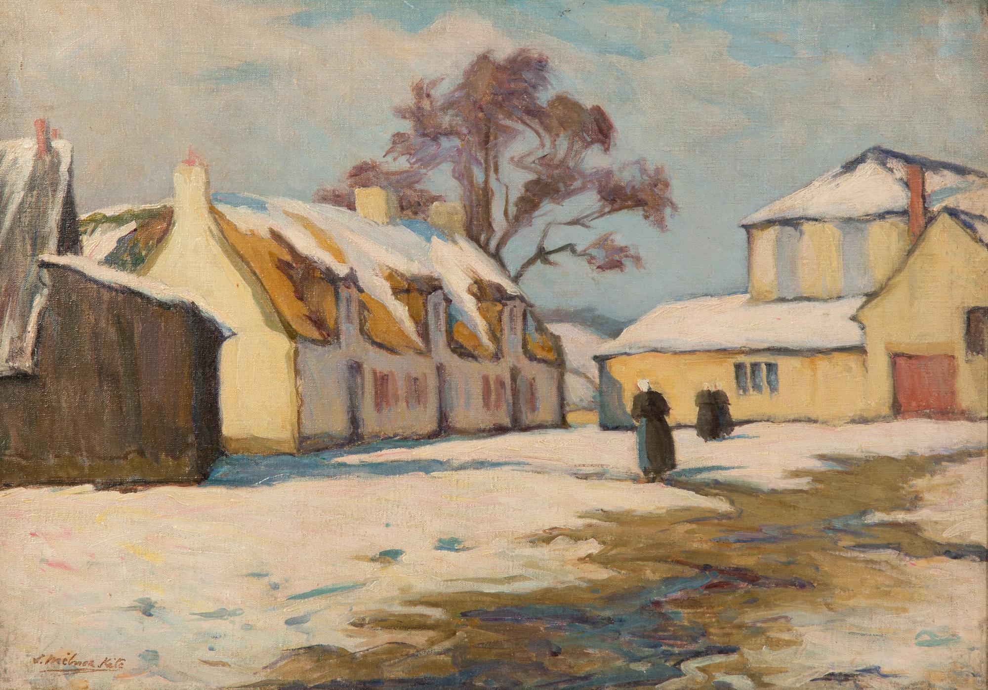 Snow Covered Farm, Brittany