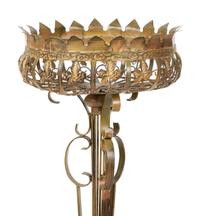 A Pair of Polychromed Wrought Iron Planters — 20TH CENTURY