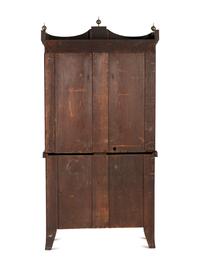 A Federal Inlaid Mahogany Lady's Writing Desk-and-Bookcase