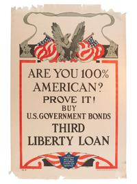 [WORLD WAR I]. A group of 5 posters promoting the Third Liberty Loan, comprising: