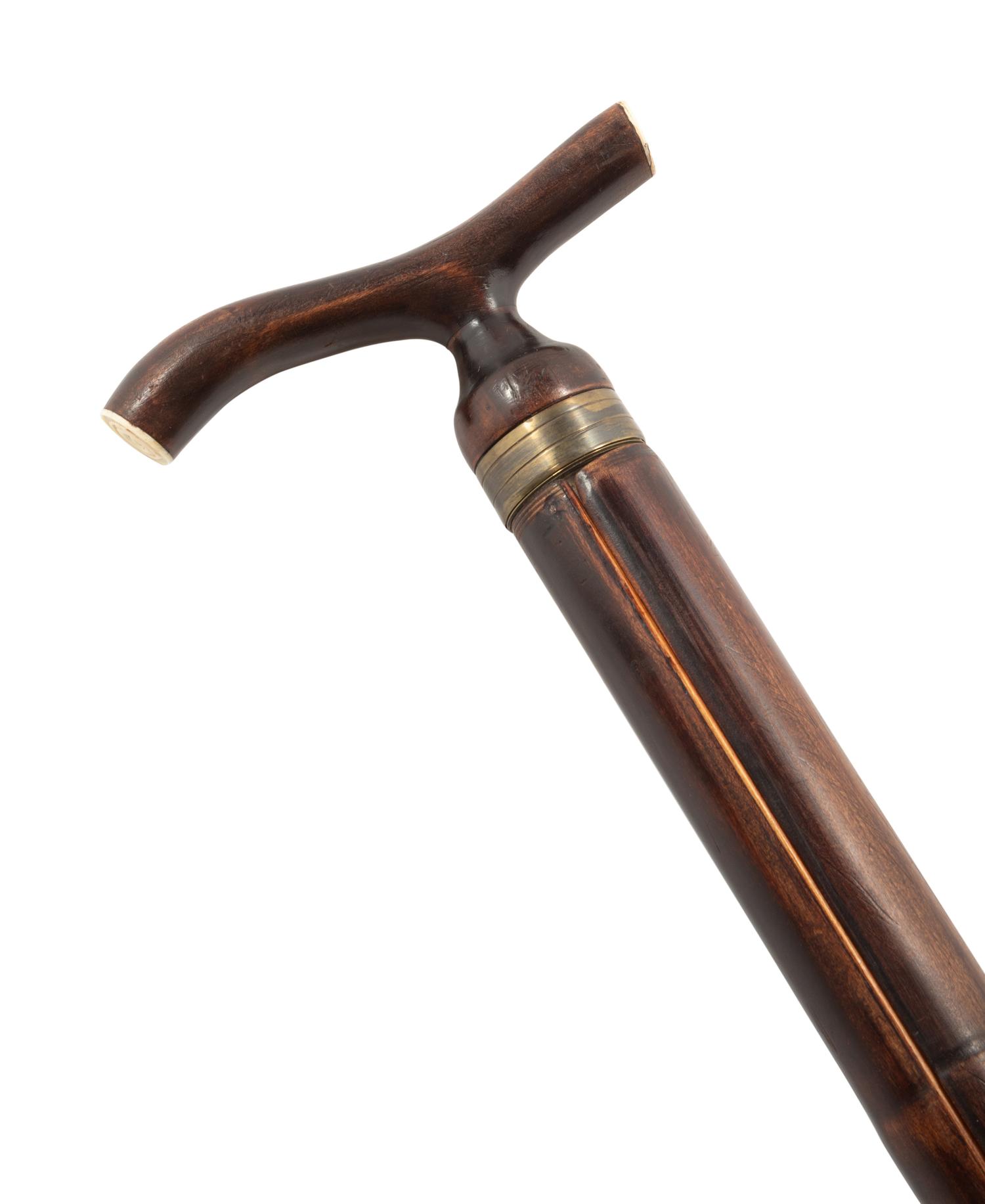 A Silver-Mounted Violin Cane