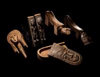 Six African Wood Objects