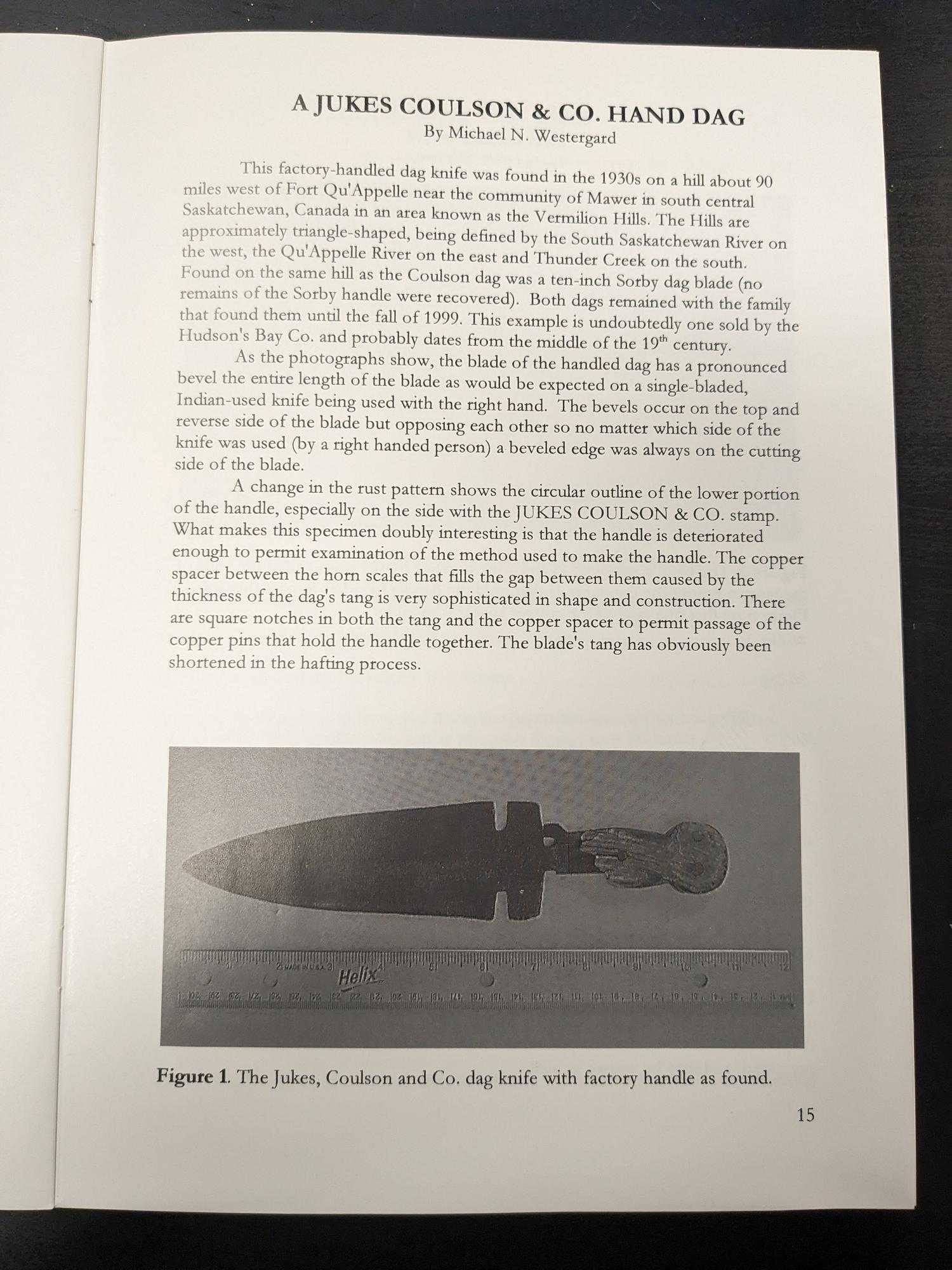 Jukes Coulson and Co. Dag Knife