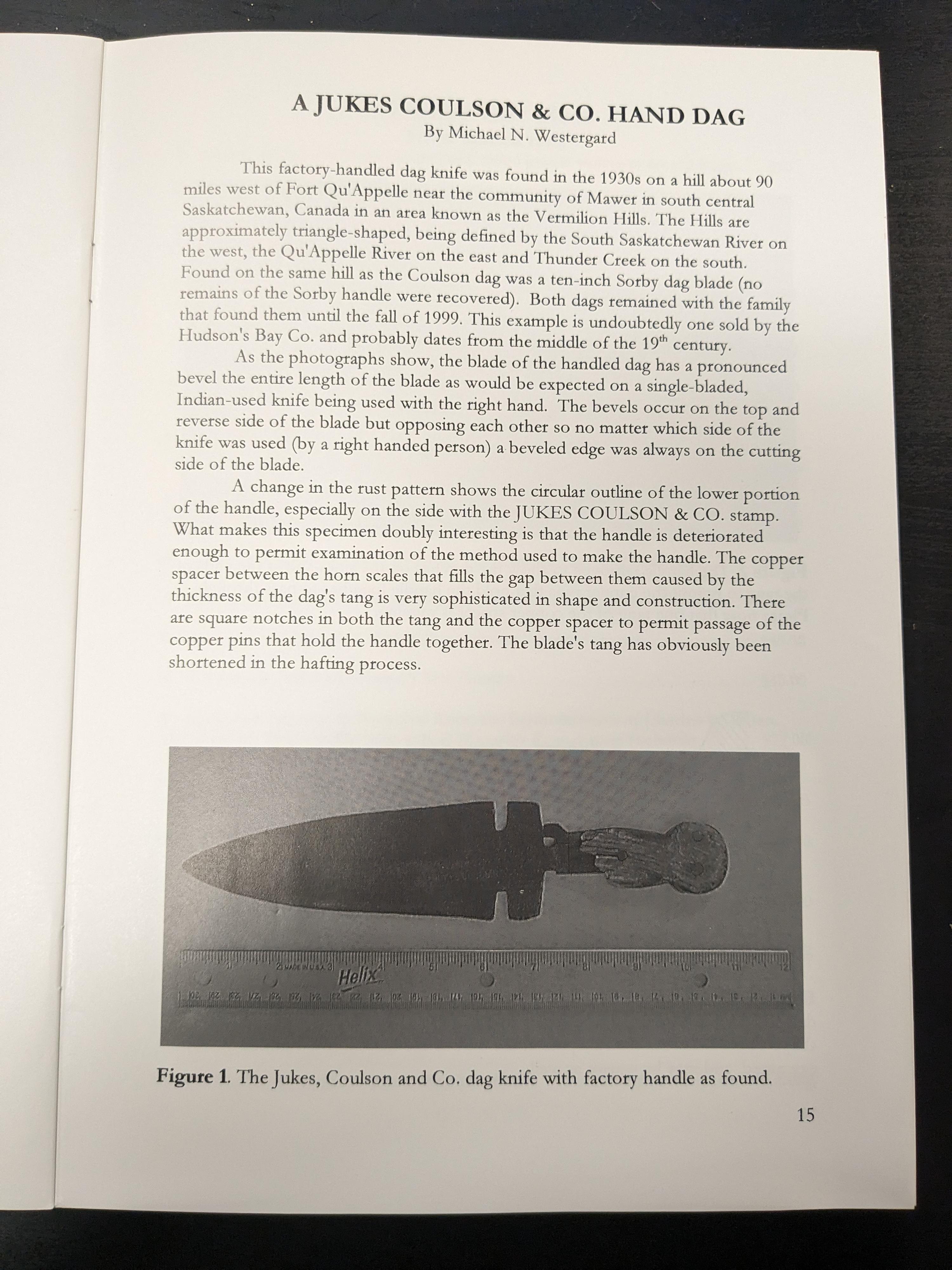 Jukes Coulson and Co. Dag Knife
