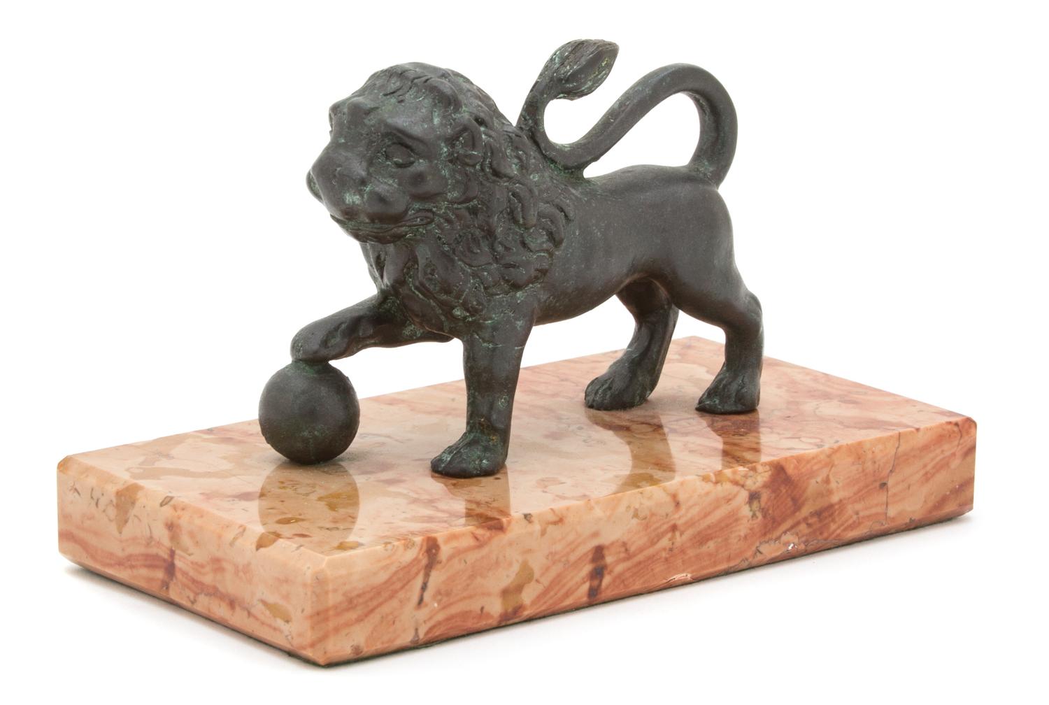 A Bronze Figure Height 4 x width 6 1/4 x depth 3 1/4 inches. — 20TH CENTURY