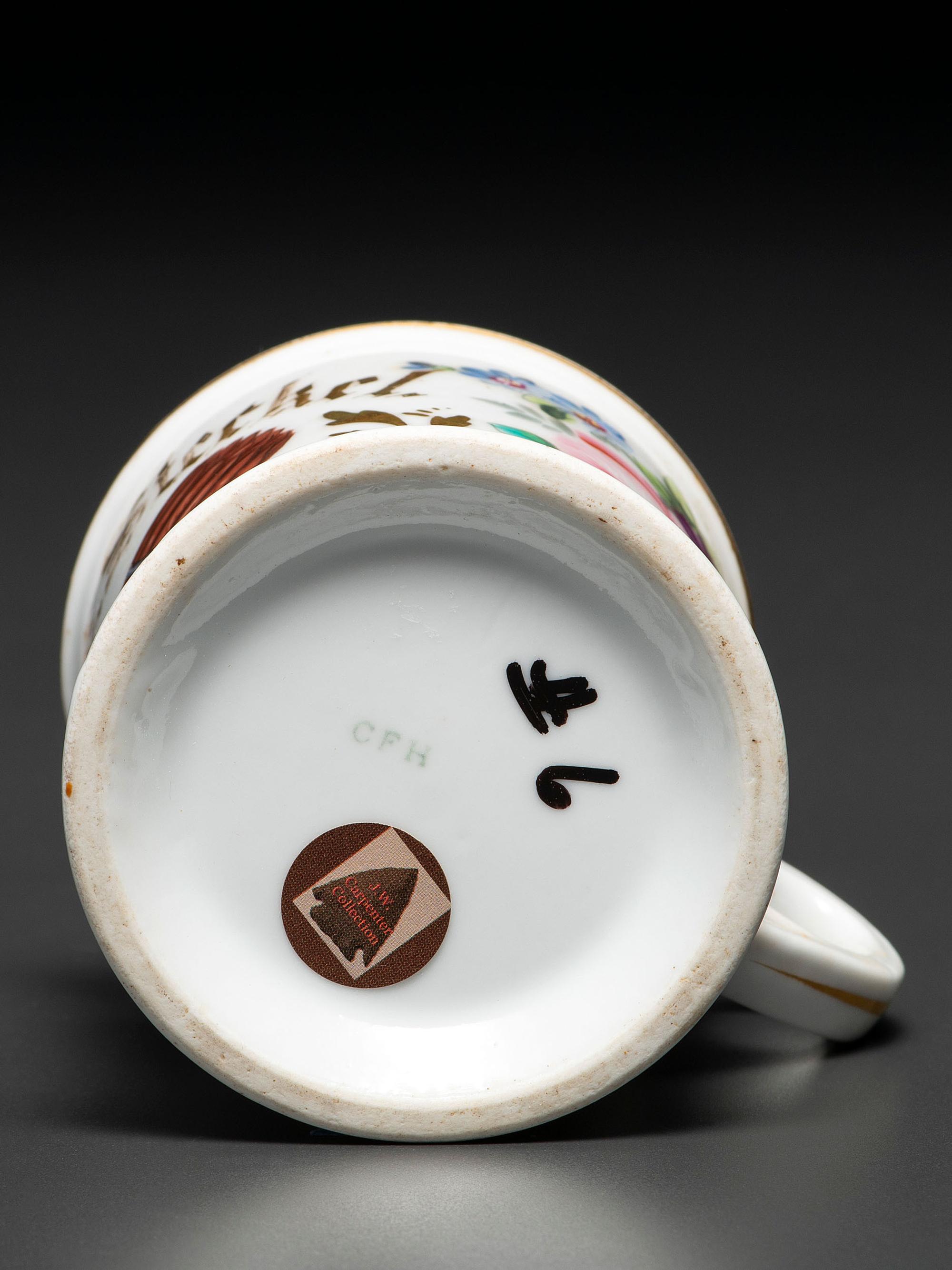 A Cigar Maker's Porcelain Occupational Shaving Mug