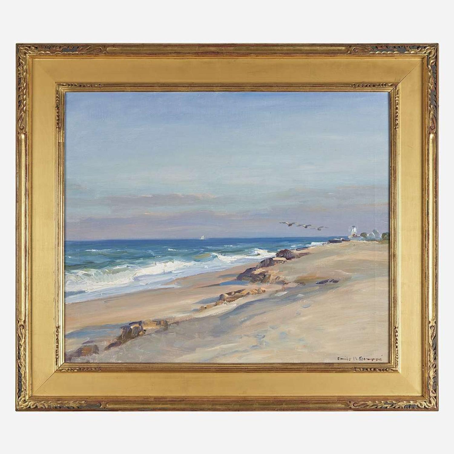 Emile Albert Gruppe (American, 1896–1978) Beach Scene