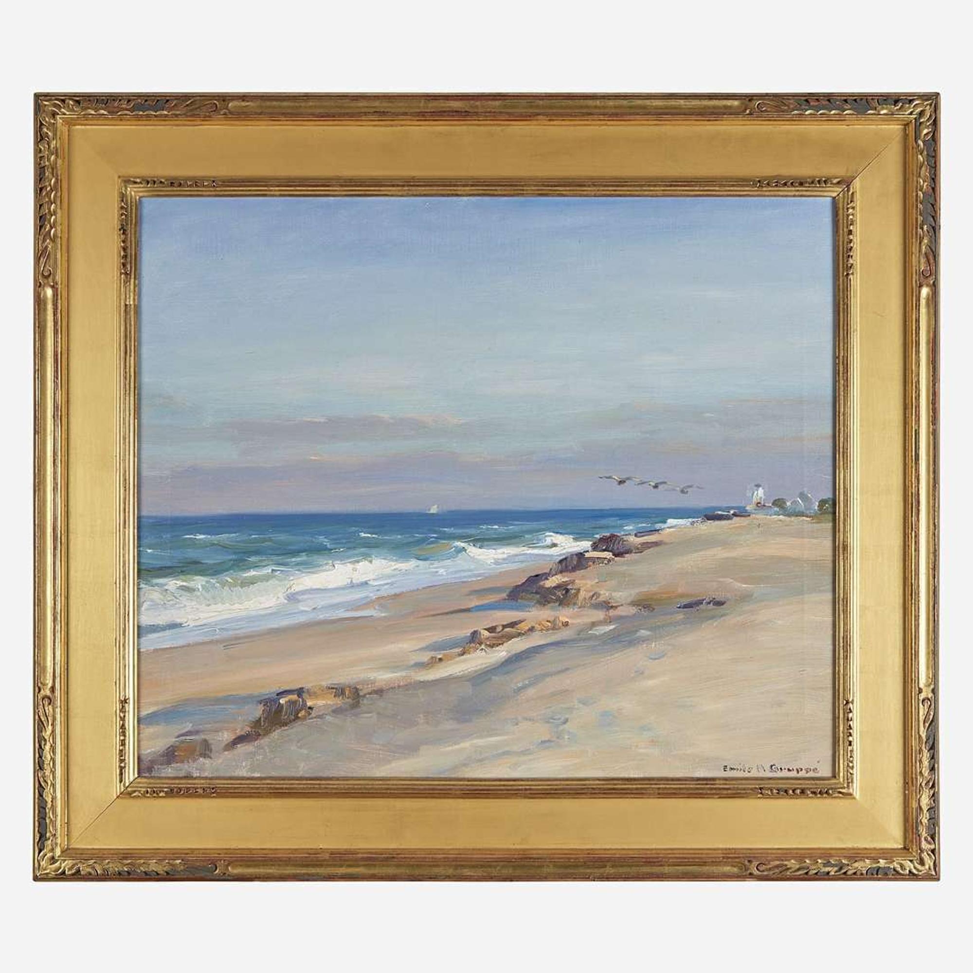 Emile Albert Gruppe (American, 1896–1978) Beach Scene