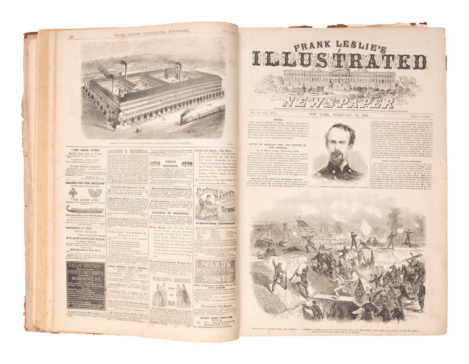 [NEWSPAPERS]. Frank Leslie's Ilustrated Newspaper .