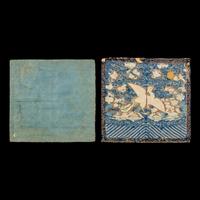 Two Chinese Kesi Silk Civil Officer's Rank Badges, Buzi , Mid-Second Half of 19th Century 清中晚期 緙絲補子兩幅