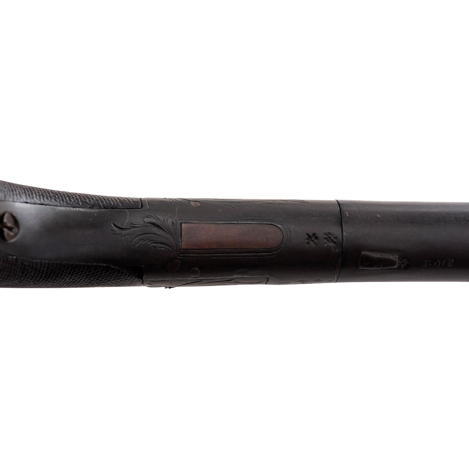 Tryon Retailer Marked English Percussion Twist-Off Pocket Pistol