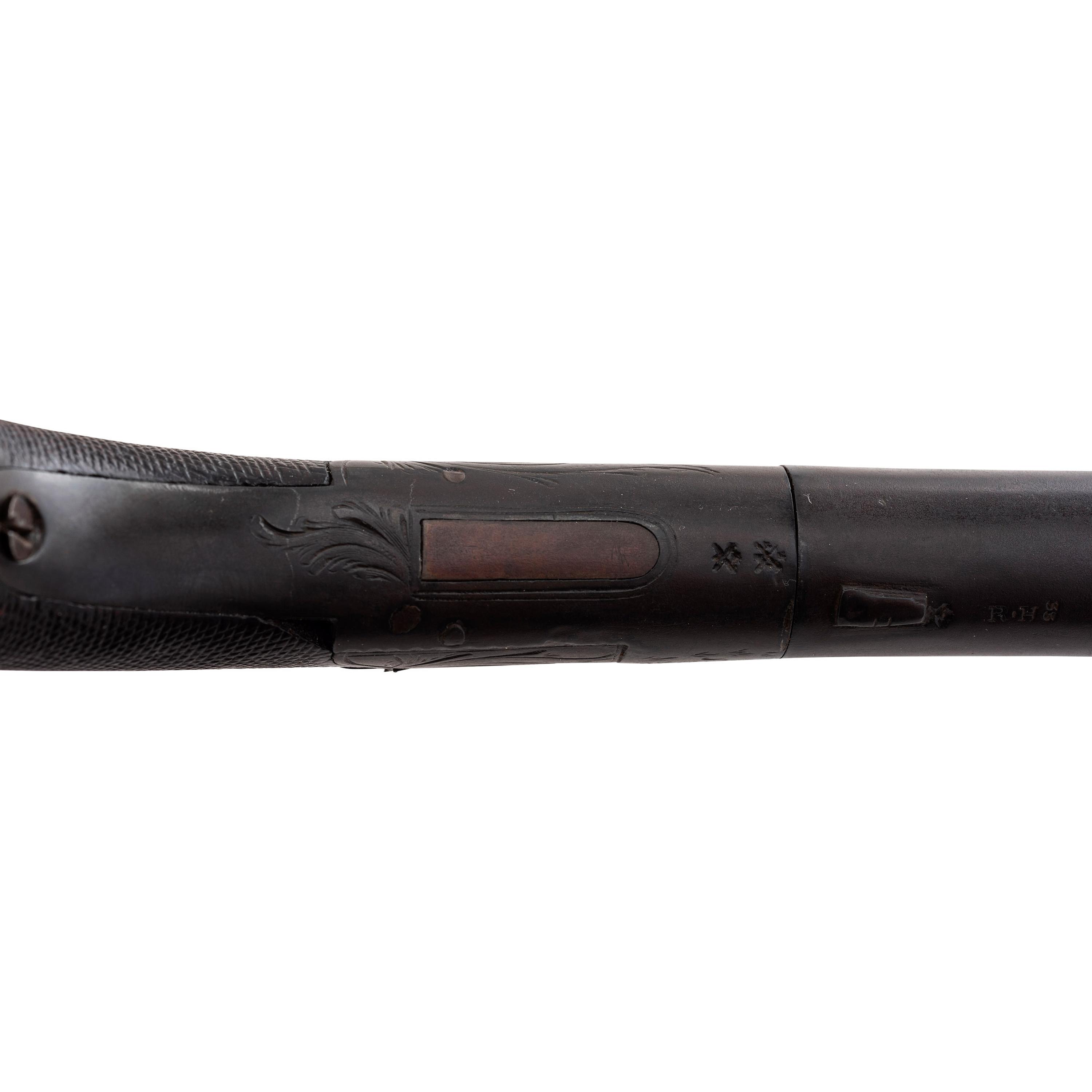 Tryon Retailer Marked English Percussion Twist-Off Pocket Pistol