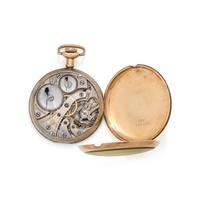 14K YELLOW GOLD OPEN FACE POCKET WATCH