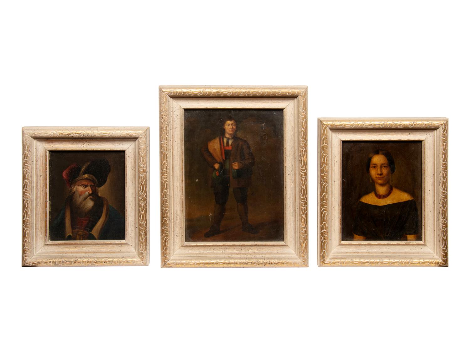 A Group of Three Portraits