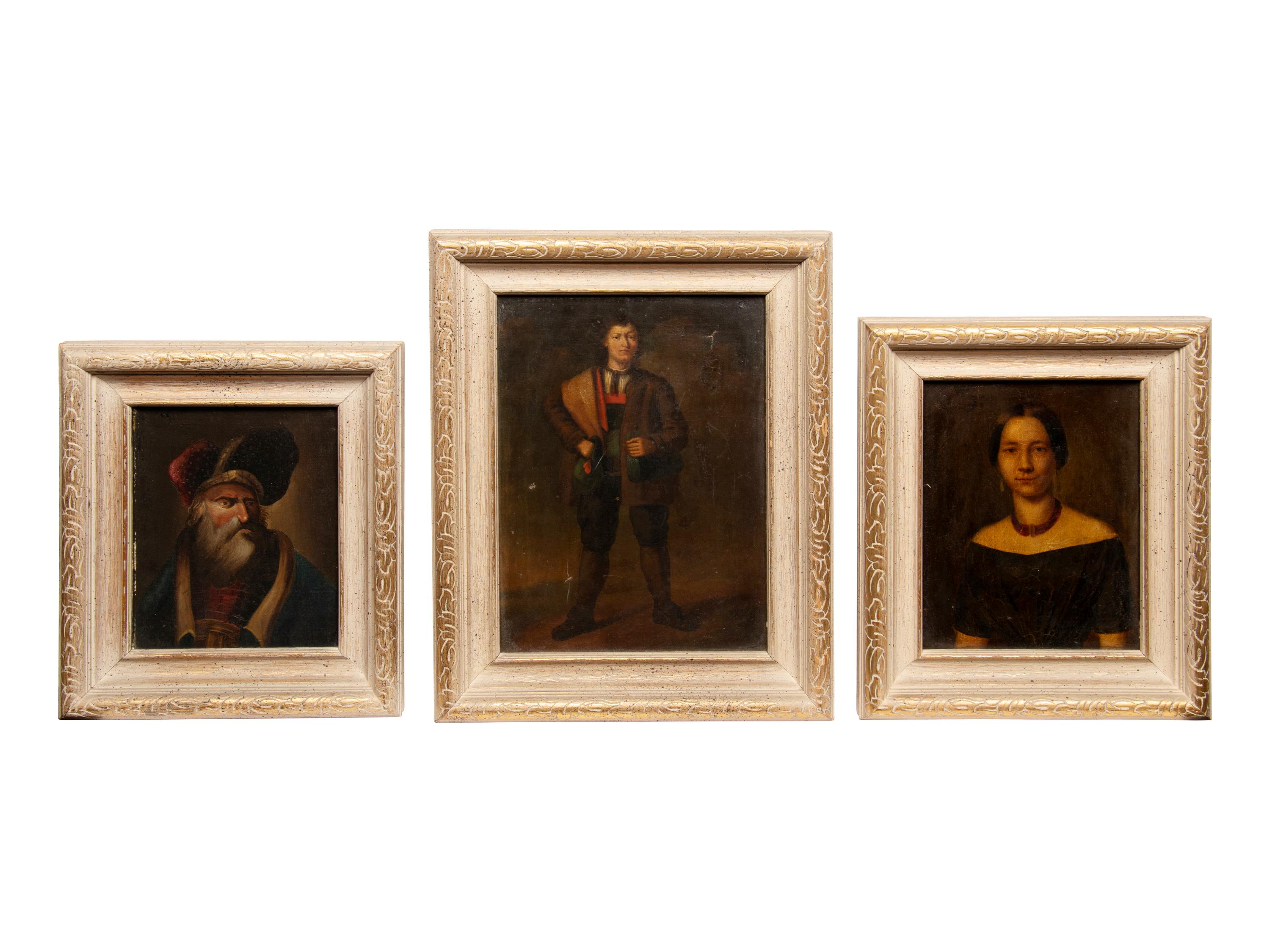A Group of Three Portraits