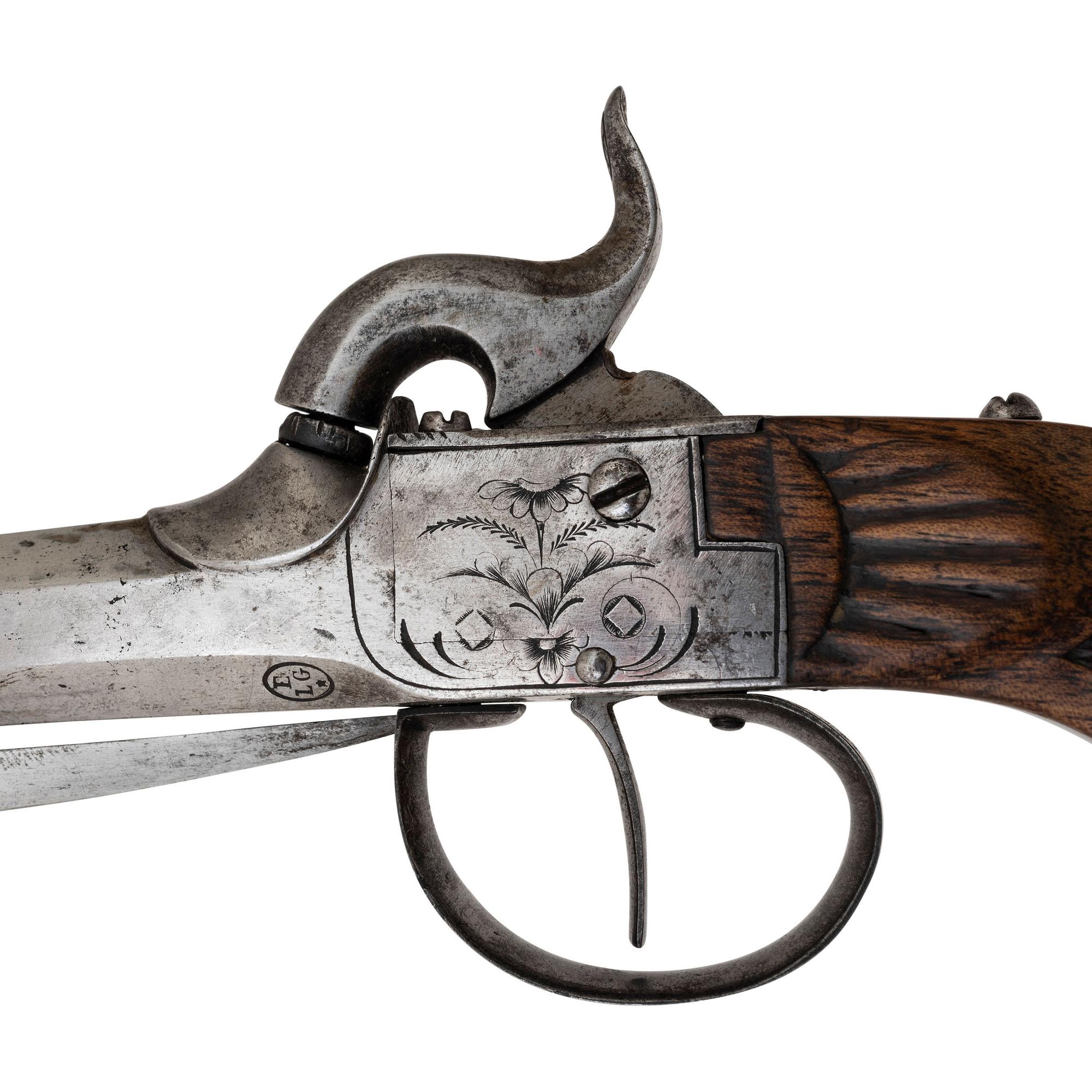 Pair of Belgian Snap Bayonet Pistols