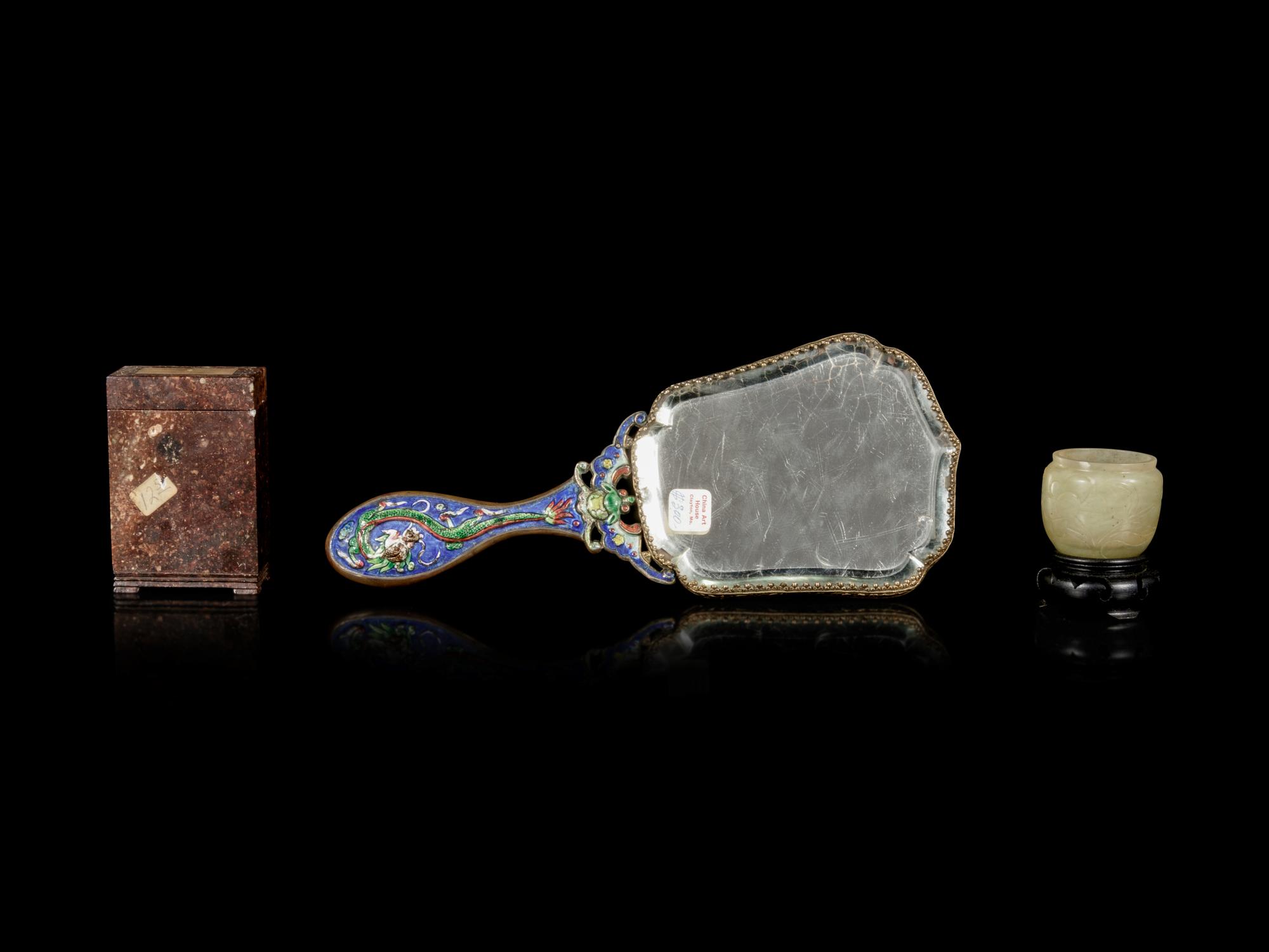 Three Chinese Jade and Hardstone Articles