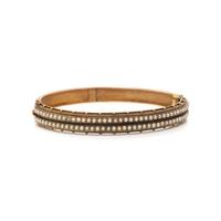 ETRUSCAN REVIVAL, SEED PEARL AND YELLOW GOLD BANGLE