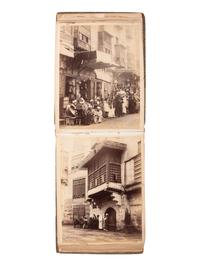 [EARLY PHOTOGRAPHY] Album containing albumen prints of Egyptian scenes and landmarks by various photographers.