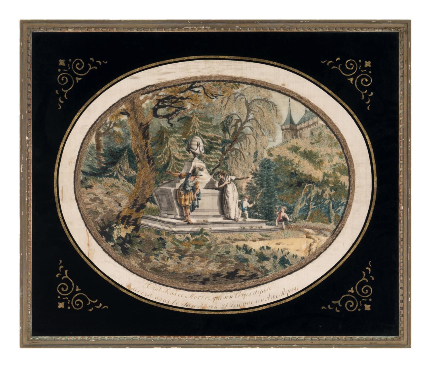 A French Needlework and Silk Picture