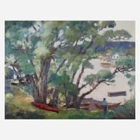 Donald Blagge Barton (American, 1903-1990) Lakeside