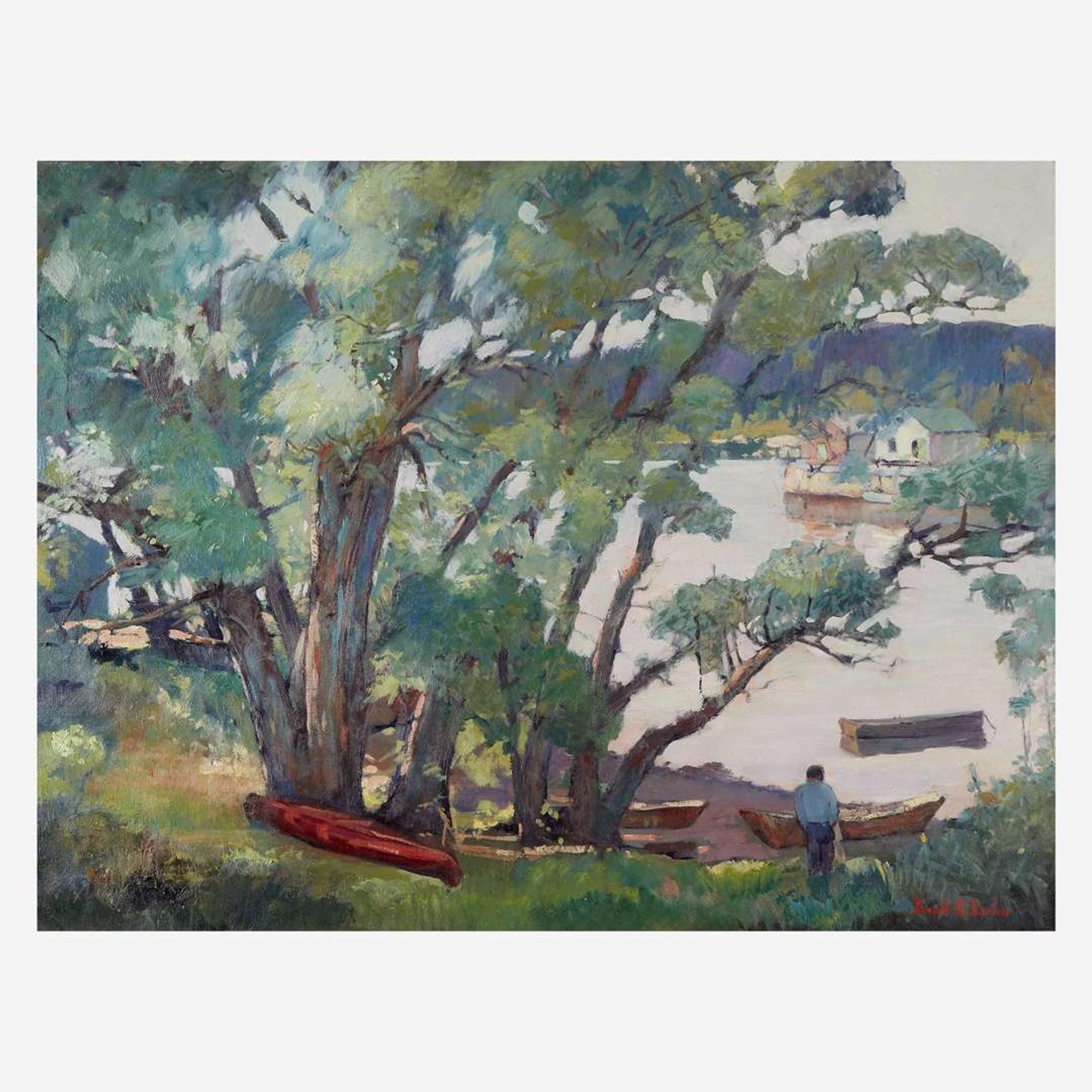 Donald Blagge Barton (American, 1903-1990) Lakeside