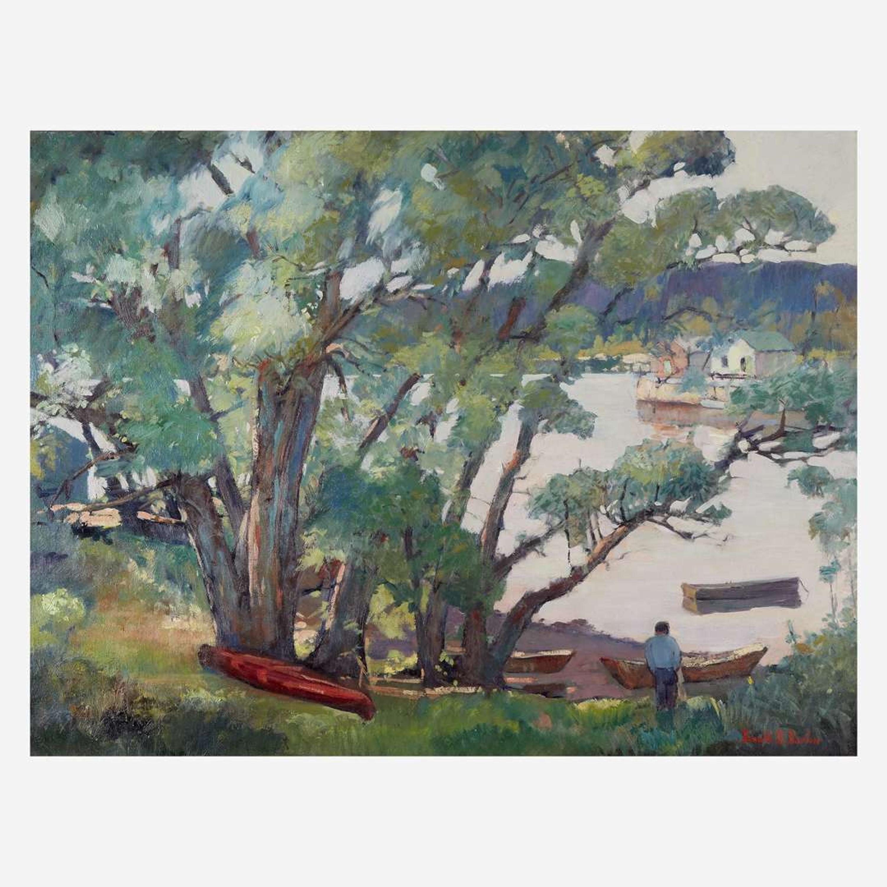Donald Blagge Barton (American, 1903-1990) Lakeside