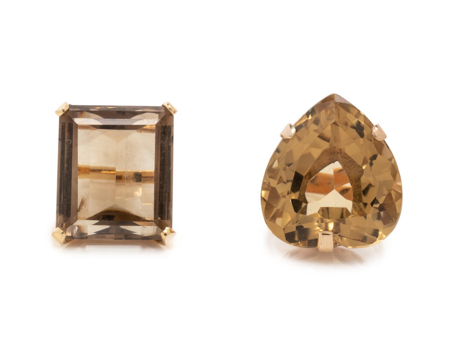 COLLECTION OF GEMSTONE RINGS