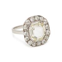 ANTIQUE, PORTRAIT DIAMOND AND DIAMOND RING